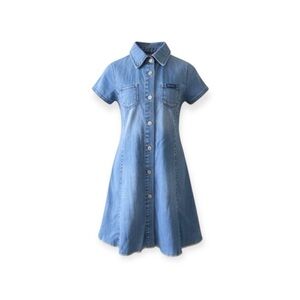 Diesel ⍟ Denim A-Line Dress ⍟ Blue Jeans ⍟ with Patches ⍟ Girl’s 3 3T 97 cm ⍟